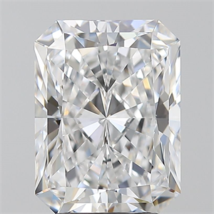 Foto Diamante Natural 3.51 quilates, Radiante , Color D, claridad VVS2 y certificado GIA de
