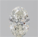 Natural Diamond 1.20 Carats, Oval with  Cut, J Color, SI1 Clarity and Certified by GIA