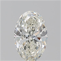 Natural Diamond 1.20 Carats, Oval with  Cut, J Color, SI1 Clarity and Certified by GIA