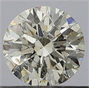 Natural Diamond 0.50 Carats, Round with Excellent Cut, J Color, I1 Clarity and Certified by GIA