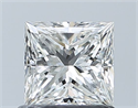 Diamante Natural 0.73 quilates, Princesa , Color H, claridad VVS2 y certificado GIA