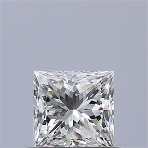Picture of Natural Diamond 0.45 Carats, Princess with  Cut, F Color, VVS2 Clarity and Certified by IGI