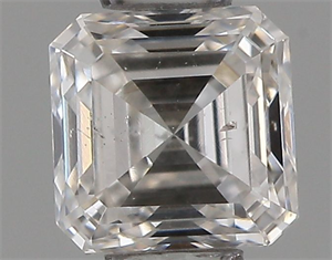 Picture of Natural Diamond 0.35 Carats, Asscher with  Cut, G Color, SI1 Clarity and Certified by IGI