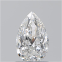 Natural Diamond 0.90 Carats, Pear with  Cut, F Color, VS1 Clarity and Certified by GIA
