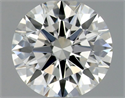 Natural Diamond 0.42 Carats, Round with Excellent Cut, H Color, VVS1 Clarity and Certified by GIA