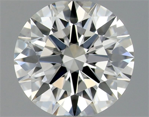 Picture of Natural Diamond 0.42 Carats, Round with Excellent Cut, H Color, VVS1 Clarity and Certified by GIA