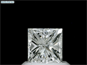 Natural Diamond 0.72 Carats, Princess with  Cut, H Color, VS2 Clarity and Certified by GIA