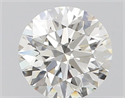 Natural Diamond 0.57 Carats, Round with Excellent Cut, G Color, VVS2 Clarity and Certified by IGI