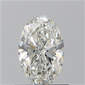 Natural Diamond 0.74 Carats, Oval with  Cut, I Color, VVS1 Clarity and Certified by GIA