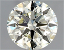 Natural Diamond 0.80 Carats, Round with Excellent Cut, K Color, VS1 Clarity and Certified by GIA