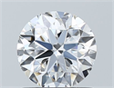Natural Diamond 0.90 Carats, Round with Very Good Cut, D Color, SI1 Clarity and Certified by GIA
