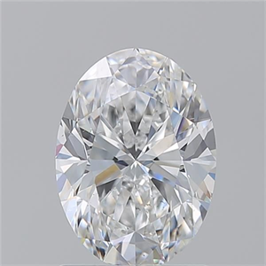 Picture of Natural Diamond 1.51 Carats, Oval with  Cut, E Color, VS2 Clarity and Certified by GIA