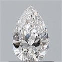 Natural Diamond 0.50 Carats, Pear with  Cut, F Color, VS1 Clarity and Certified by GIA