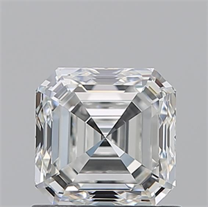 Picture of Natural Diamond 1.02 Carats, Asscher with  Cut, F Color, IF Clarity and Certified by GIA