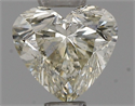 Natural Diamond 0.51 Carats, Heart with  Cut, J Color, SI2 Clarity and Certified by IGI