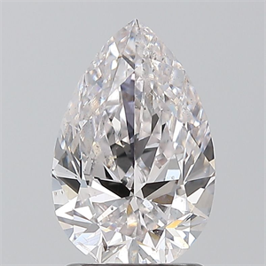 Picture of Natural Diamond 1.50 Carats, Pear with  Cut, F Color, SI2 Clarity and Certified by GIA