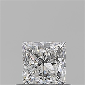 Picture of Natural Diamond 0.51 Carats, Princess with  Cut, F Color, VVS2 Clarity and Certified by GIA