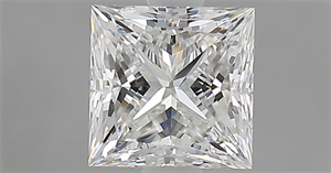 Picture of Natural Diamond 1.01 Carats, Princess with  Cut, F Color, VS1 Clarity and Certified by GIA