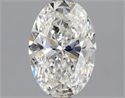 Natural Diamond 1.50 Carats, Oval with  Cut, G Color, SI2 Clarity and Certified by GIA