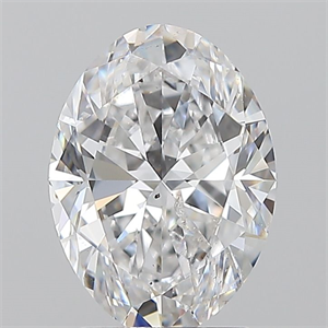 Foto Diamante Natural 2.01 quilates, Ovalado , Color D, claridad SI2 y certificado GIA de