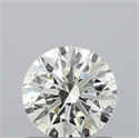 Natural Diamond 0.70 Carats, Round with Excellent Cut, K Color, VS2 Clarity and Certified by GIA