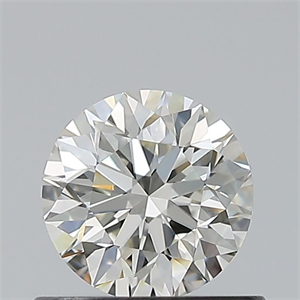 Picture of Natural Diamond 0.60 Carats, Round with Excellent Cut, G Color, VS2 Clarity and Certified by HRD