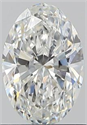 Natural Diamond 0.90 Carats, Oval with  Cut, F Color, VS2 Clarity and Certified by GIA