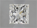 Natural Diamond 0.50 Carats, Princess with  Cut, J Color, VVS1 Clarity and Certified by GIA
