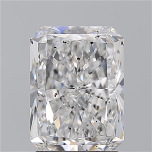 Picture of Natural Diamond 2.52 Carats, Radiant with  Cut, E Color, SI2 Clarity and Certified by GIA