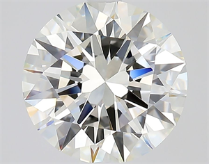 Picture of Natural Diamond 3.17 Carats, Round with Excellent Cut, I Color, VVS2 Clarity and Certified by GIA