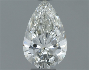 Picture of Natural Diamond 0.52 Carats, Pear with  Cut, H Color, VVS1 Clarity and Certified by IGI