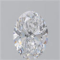 Natural Diamond 2.02 Carats, Oval with  Cut, D Color, SI1 Clarity and Certified by GIA