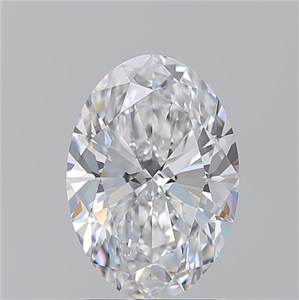 Picture of Natural Diamond 2.02 Carats, Oval with  Cut, D Color, SI1 Clarity and Certified by GIA