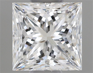 Picture of Natural Diamond 0.50 Carats, Princess with  Cut, G Color, SI2 Clarity and Certified by GIA