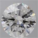 Lab Grown Diamond 6.01 Carats, Round with Excellent Cut, E Color, VVS2 Clarity and Certified by IGI