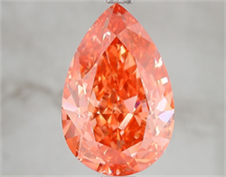 Picture of Lab Grown Diamond 4.96 Carats, Pear with  Cut, Fancy Vivid Pink Color, VS2 Clarity and Certified by IGI