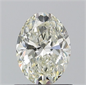 Natural Diamond 0.90 Carats, Oval with  Cut, I Color, VS1 Clarity and Certified by IGI