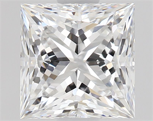 Picture of Natural Diamond 0.92 Carats, Princess with  Cut, D Color, VS1 Clarity and Certified by GIA