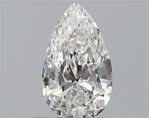 Picture of Natural Diamond 0.40 Carats, Pear with  Cut, F Color, VVS1 Clarity and Certified by GIA