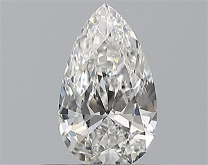 Picture of Natural Diamond 0.40 Carats, Pear with  Cut, F Color, VVS1 Clarity and Certified by GIA
