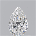 Natural Diamond 0.51 Carats, Pear with  Cut, F Color, VVS2 Clarity and Certified by GIA