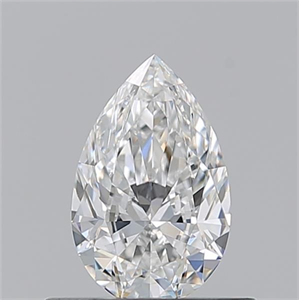 Picture of Natural Diamond 0.51 Carats, Pear with  Cut, F Color, VVS2 Clarity and Certified by GIA