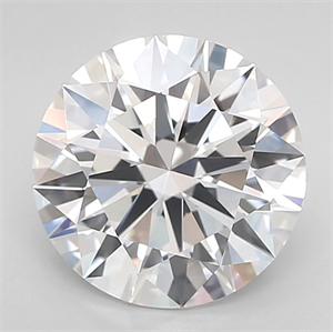 Picture of Lab Grown Diamond 2.92 Carats, Round with Ideal Cut, D Color, IF Clarity and Certified by IGI