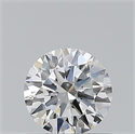 Natural Diamond 0.44 Carats, Round with Excellent Cut, F Color, SI1 Clarity and Certified by GIA