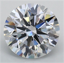 Del inventario de diamantes de laboratorio, 2.07 quilates, Redondo , Color E, claridad VS1 y certificado IGI