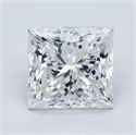 Natural Diamond 3.02 Carats, Princess with  Cut, G Color, VS1 Clarity and Certified by GIA