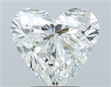 Natural Diamond 3.01 Carats, Heart with  Cut, I Color, SI2 Clarity and Certified by GIA