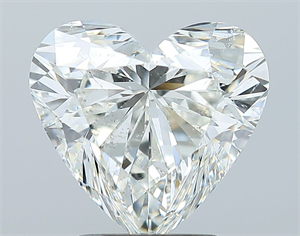 Picture of Natural Diamond 3.01 Carats, Heart with  Cut, I Color, SI2 Clarity and Certified by GIA