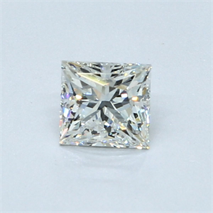 Picture of Natural Diamond 0.52 Carats, Princess with  Cut, H Color, IF Clarity and Certified by GIA