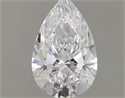Natural Diamond 0.53 Carats, Pear with  Cut, D Color, IF Clarity and Certified by GIA